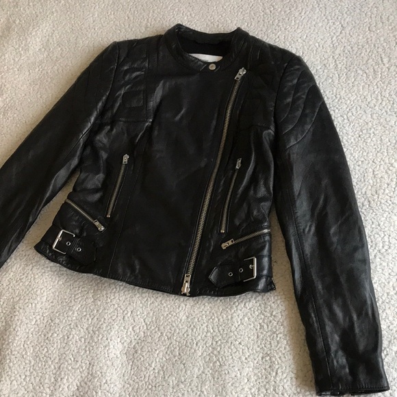 Closed Oakes leather moto jacket S - Picture 6 of 16